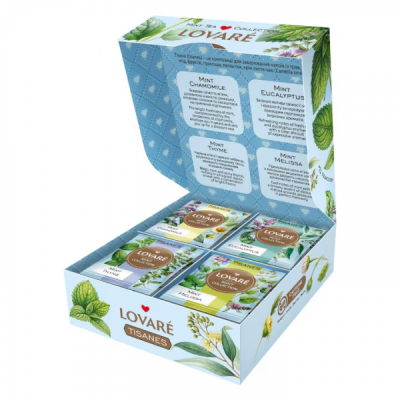 Ceai asortat Mint Collection Lovare 32 pliculete 4 arome plante 41.6g MGR34929