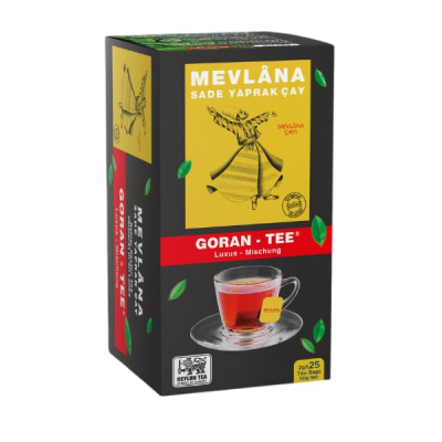 Ceai negru Goran Tee Luxus Mevlana 50g 25 Plicuri MGR