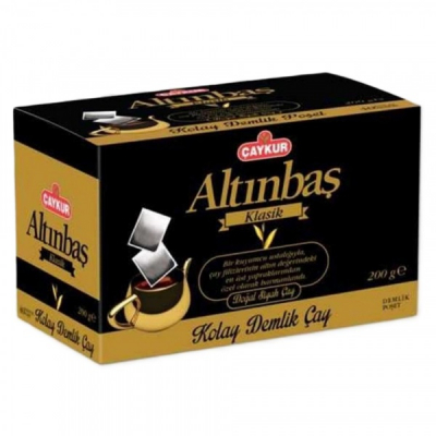 Ceai Negru Traditional Turcesc Caykur Altinbas Klasik 200g 100 plicuri MGR