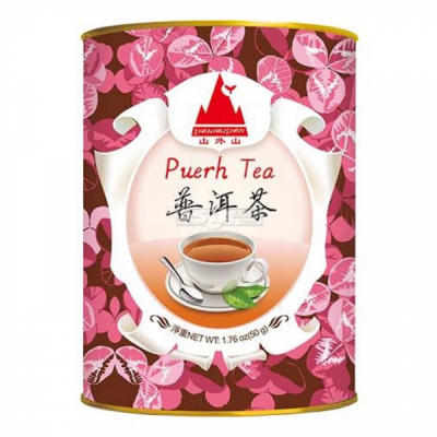 Ceai verde Pu-Erh Shan Wai Shan la cutie cu capac SWS 50g MLL