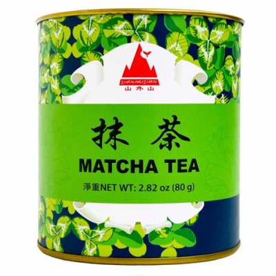 Ceai Verde Pudra Matcha Shan Wai Shan la cutie cu capac SWS 80g MLL