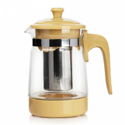 Ceainic Sticla 900ml cu Infuzor Inox maner plastic Y1 WX WX DNC35329
