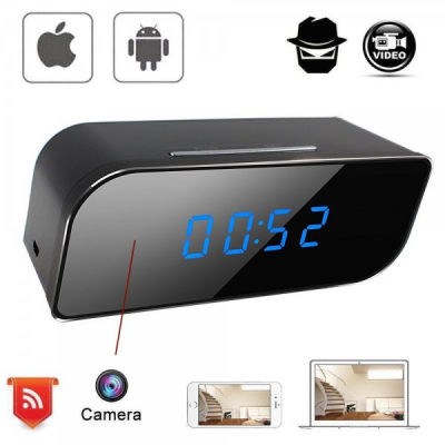 Ceas Birou cu Camera Ascunsa Spion HD 1080P IP WiFi Senzor EC41053