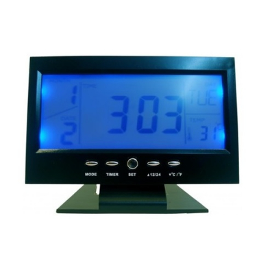Ceas Desteptator Digital cu afisaj LCD, Data, Alarma, Termometru 8082
