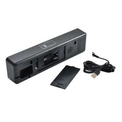 Ceas Digital la USB 26x7x3.9cm Senzori, Negru cu LED Alb DS6625 13B064 XXM