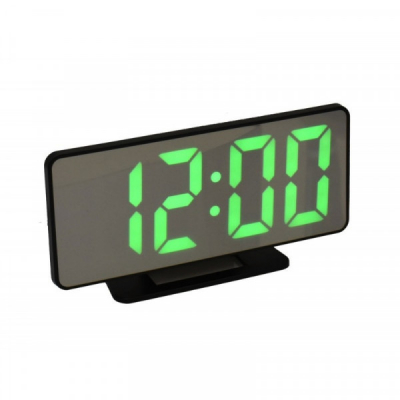 Ceas Oglinda Electronic cu Alarma, LED Verde, la USB VST888G 13B034 XXM