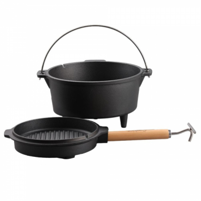 Ceaun din fonta pura 2in1 4l 24x14cm Cooking by Heinner HR-ZVC-TC4 CNN50593