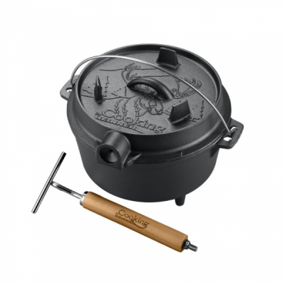 Ceaun din fonta pura 2in1 7l 29.5x16cm Cooking by Heinner HR-ZVC-TC7 CNN50594