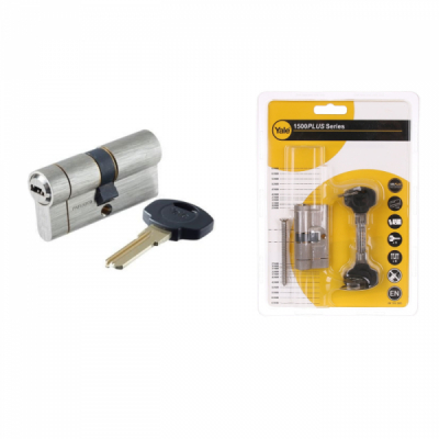 Cilindru amprenta 35×35 anti-rupere Yale 1500CAN 5chei satinat MNR8404