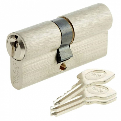 Cilindru de Siguranta Yale 600A Alama Nichel Satinat 4chei 40x45mm MNR10067