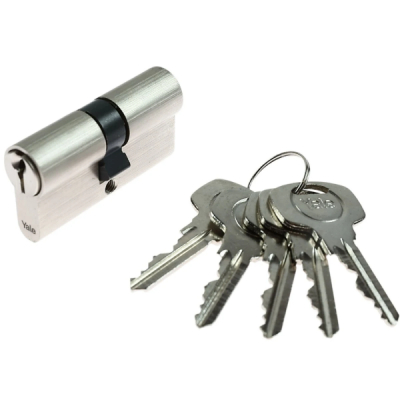 Cilindru siguranta Yale 600 alama satin nichel 5 chei 30x30mm MNR3809