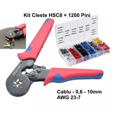 Cleste de Sertizat HSC8/6-4 AWG 23-7 cu 1200 Pini 17E021 XXM MNR3268