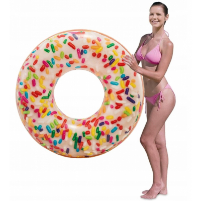 Colac Gonflabil Inot Design Donut Sprinkle 114cm Intex 56263