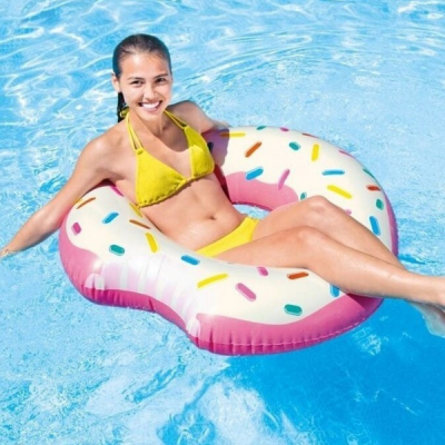 Colac Inot Gonflabil Tip Gogoasa Glazurata 107x99cm Donut Intex 56265