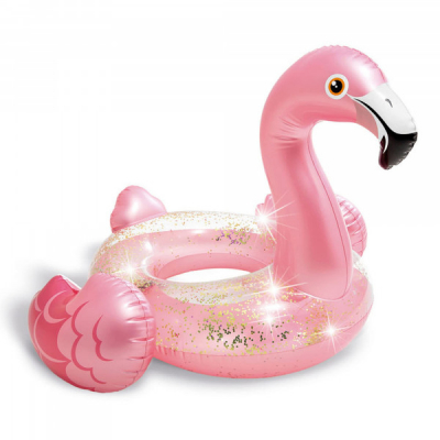 Colac Gonflabil Piscina Flamingo Glitter Sclipici 99x89x71cm Intex 56251