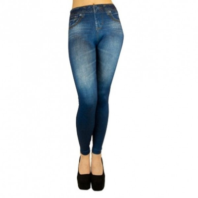 Colanti Jeggings Slim and Lift Caresse Jeans Albastri