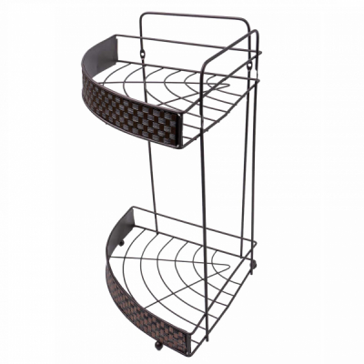 Coltar baie 2 polite Metal Zilan DSY1168