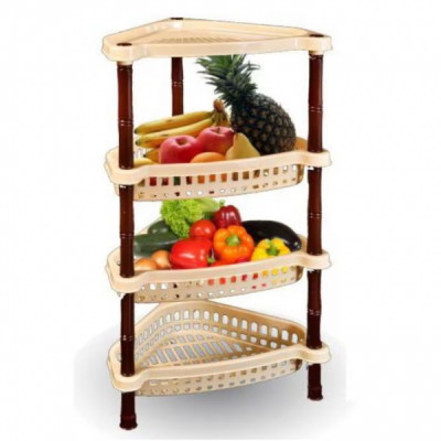 Coltar universal rafturi 4 Nivele Crem cu Maro 36x26cm CNN160