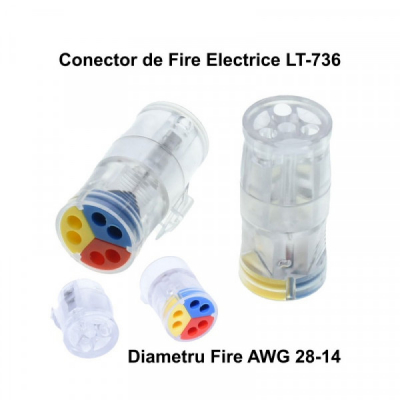 Conector Electric Doza Tip Fast Press LT-736 41x18mm 3-6 14J075 XXM