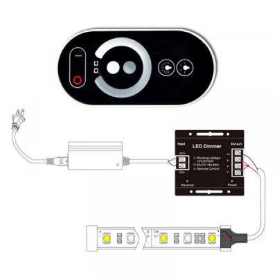 Controler cu Touch pt. LED Monocrom 12V/24V DC 3x6A CNTTO6318 XXM