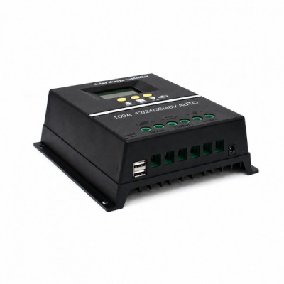 Controler Incarcare Solara PWM 100A 12/24/36/48V Auto LCD 2 USB DALBI 0A008 XXM