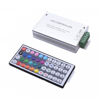Controler Metal LED RGB Telecomanda 44 Taste 12V/24V 24A 18A094 XXM