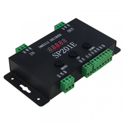 Controller Decodor DMX512 Adresabil Pixel LED SP201E 18A114 XXM