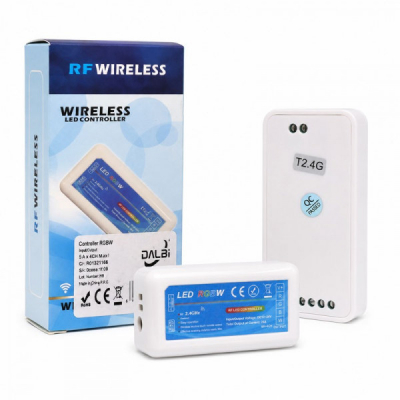 Controller LED Wireless RF 2.4G 12V-24V Banda LED RGB RGBW DALBI 18A209 XXM