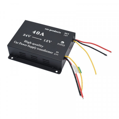 Convertor Auto de Tensiune 24V la 12V 40A DC-DC cu Ventilator DALBI 7F013 XXM