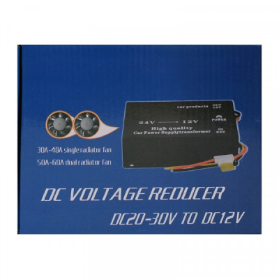 Convertor Auto de Tensiune 24V la 12V 40A DC-DC cu Ventilator DALBI 7F013 XXM