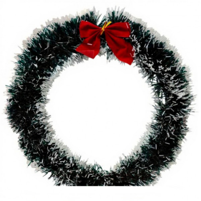 Coronita Artificiala pentru Craciun 30cm SD-00027 Wei DNC48362