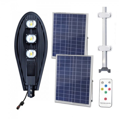 Corp Iluminat 150W 3xCOBLED 50W Solar Senzor, Suport, Telecomanda