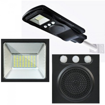Corp Iluminat LED 60W Solar Boxa Senzori Suport Telecomanda CL181