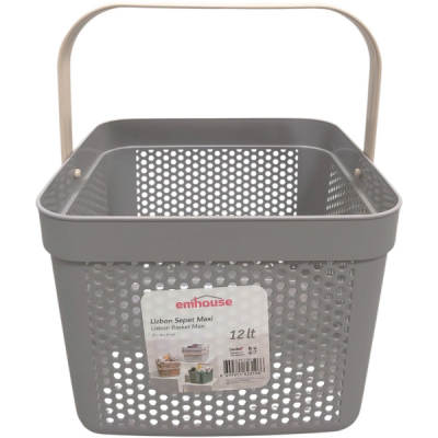 Cos depozitare cu maner 12L 27x28x21cm Emhouse EP-1561 CNN50517