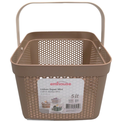 Cos depozitare cu maner 5L 20x21x15.5cm Emhouse EP-1559 CNN50518