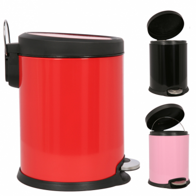 Cos pentru gunoi cu pedala 5l Diverse Culori Grunberg RY1615