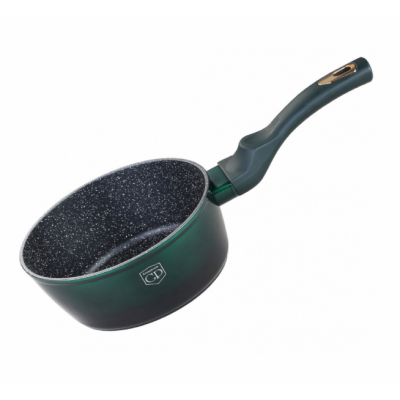 Cratita din aluminiu marmorat 1.3L 16cm Verde Metalic GreenPoint GP-28116