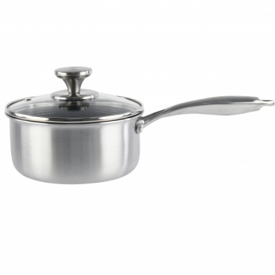 Cratita Inox capac sticla invelis honeycomb 16cm 1.50L Grunberg GR9716