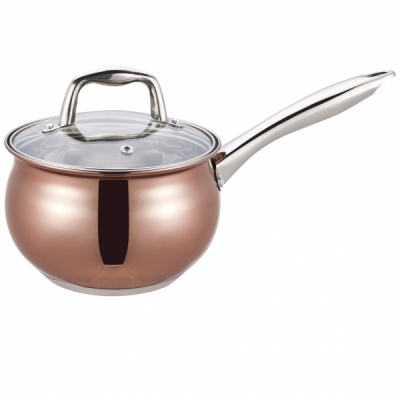 Cratita Inox cu capac sticla 16cm 2.1L Winner WR1279 JGR
