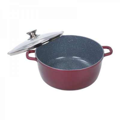 Cratita tip Tuci Aluminiu Ceramic Capac 28cm 6.5l Grunberg GR9028