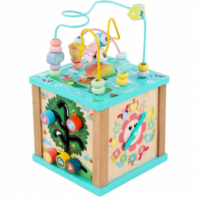 Cub multifunctional cu activitati lemn Mappy Forest CUBE0106 CWT