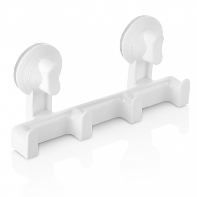 Cuier cu 2 ventuze 4 agatatori plastic 32x16x5cm Qlux DIV.Culori L00722 JGR