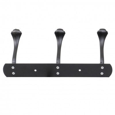 Cuier metalic 3 agatatori 24.5cm negru Zilan ZTS8146