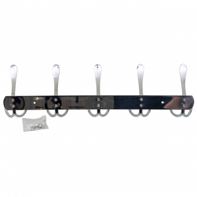 Cuier metalic 5 agatatori 44.5cm Inox Zilan ZTS8145