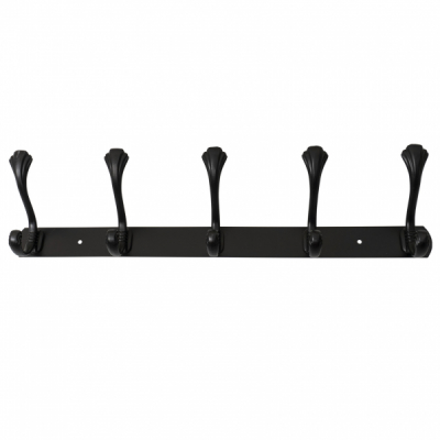 Cuier metalic 5 agatatori 44.5cm negru Zilan ZTS8148