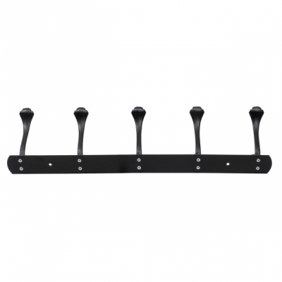 Cuier metalic 5 agatatori 44.5cm negru Zilan ZTS8148