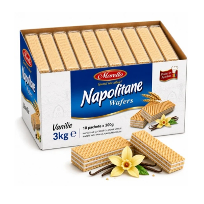 Cutie 3kg Napolitane de vanilie VRAC Morello MGR6912 SSN