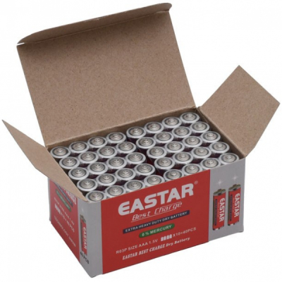 Cutie 40 Baterii R03 AAA 1.5V  Zinc Carbon Heavy Duty Eastar 9B011 XXM