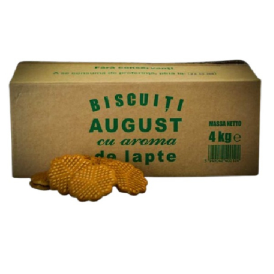Cutie 4kg Biscuiti cu Gust de Lapte Condensat August MGR14316