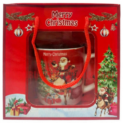 Cutie Cadou Cana Ceramice cu Lingurita Div.Modele Craciun WEI SD-00614 DNC64973